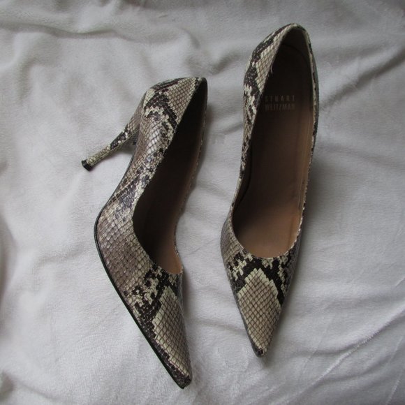 Stuart Weitzman Python Print Pump Heels - Picture 16 of 16